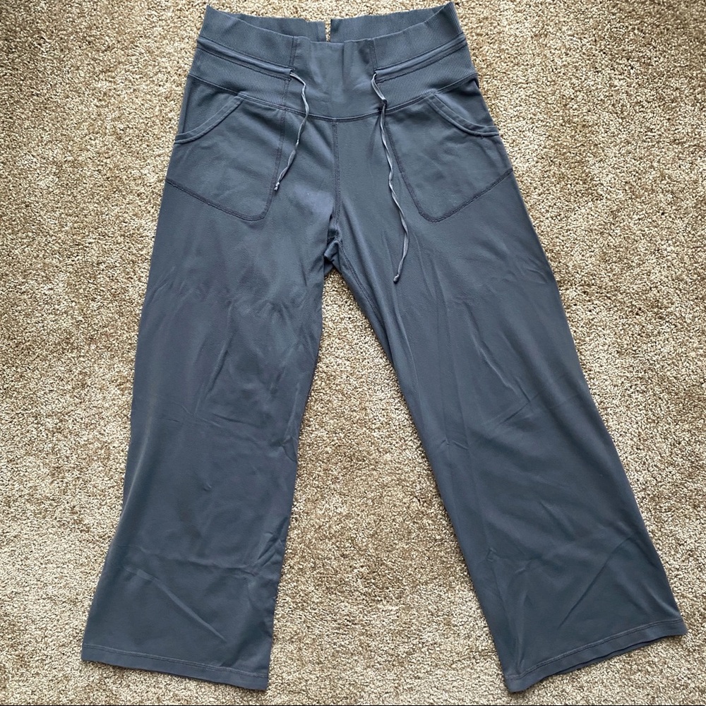 Lululemon Gray Wide Leg Flare Yoga Pants